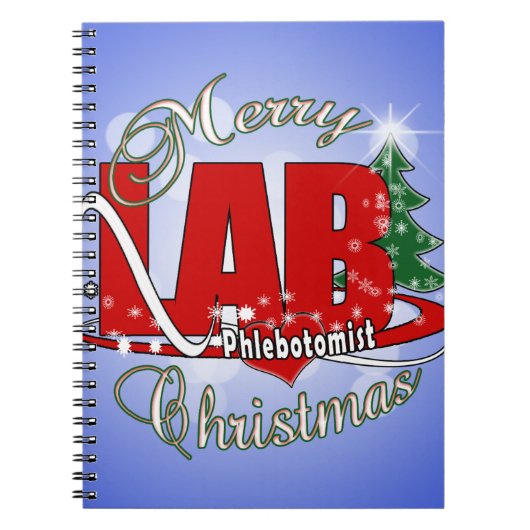 LAB PHLEBOTOMIST CHRISTMAS NOTITIEBOEK (Voorkant)