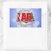 LAB PHLEBOTOMIST CHRISTMAS RECHTHOEKIGE STICKER (Tas)