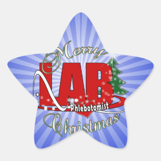 LAB PHLEBOTOMIST CHRISTMAS STER STICKER