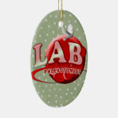 LAB PHLEBOTOMIST RBC LOGO KERAMISCH ORNAMENT (Rechts)