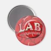 LAB PHLEBOTOMIST RBC LOGO MAGNEET (Voorkant / Achterkant)