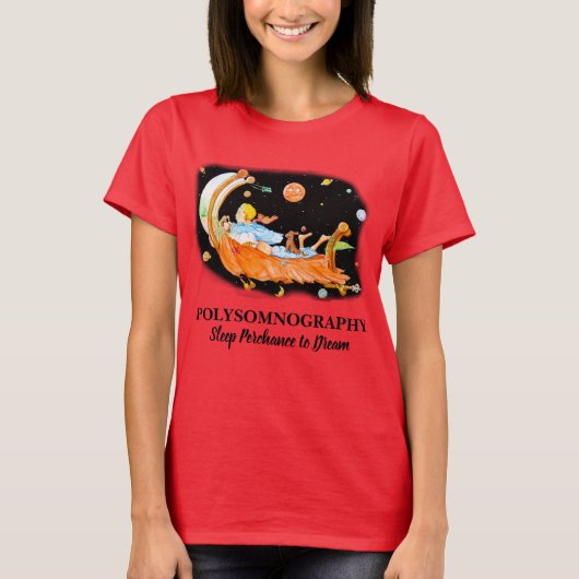 LAB POLYSOMNOGRAPHY Red T-Shirt (Voorkant)