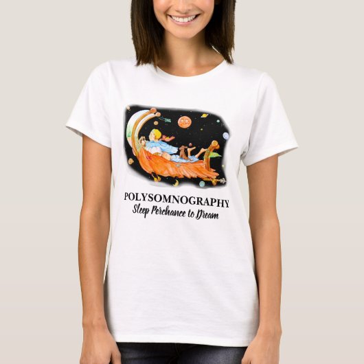 LAB POLYSOMNOGRAPHY-witte T-shirt SLEEP (Voorkant)