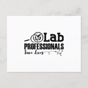 Lab Professionals sparen Lives Laboratory Tech Gif Briefkaart