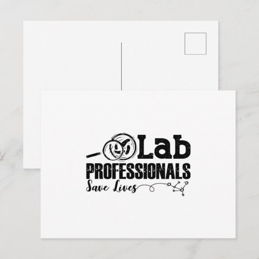 Lab Professionals sparen Lives Laboratory Tech Gif Briefkaart (Voorkant / Achterkant)