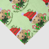 Lab Puppy Kerst Weefsel Papier (Detail)