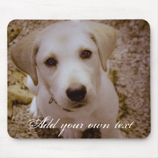 Lab Puppy Mousepad Muismat (Voorkant)