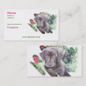 Lab Puppy Visitekaartje (Voorkant / Achterkant)