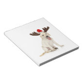 Lab Puppy Wearing Antlers Notitieblok (Schuin)