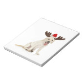 Lab Puppy Wearing Antlers Notitieblok (Linkerzijde)