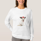 Lab Puppy Wearing Antlers T-shirt (Voorkant)