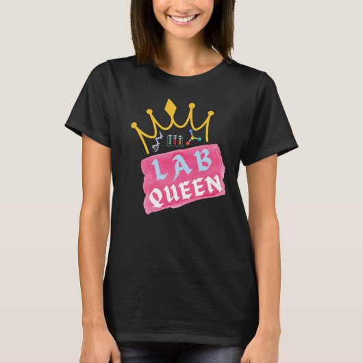 Lab Queen - Laboratory Girl T-shirt (Voorkant)