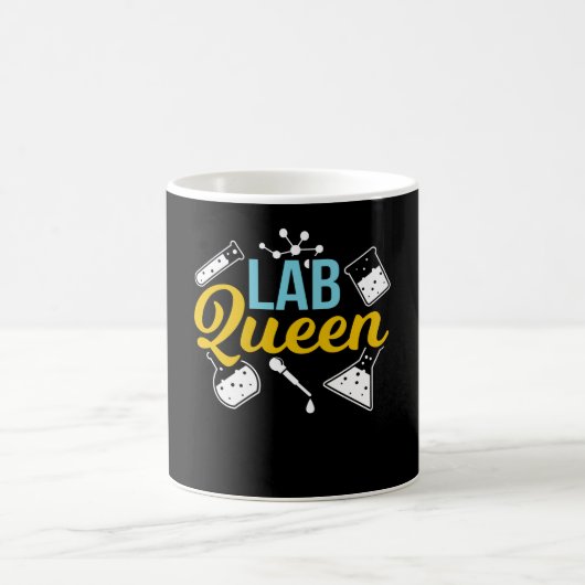 Lab Queen Laboratory Pun Laboratory Science Koffiemok (Center)