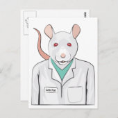 Lab Rat Briefkaart (Voorkant / Achterkant)