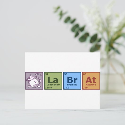 Lab Rat Briefkaart (Staand voorkant)