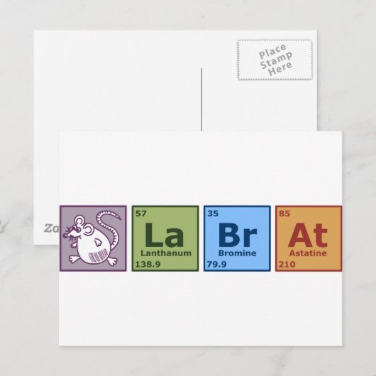 Lab Rat Briefkaart (Voorkant / Achterkant)