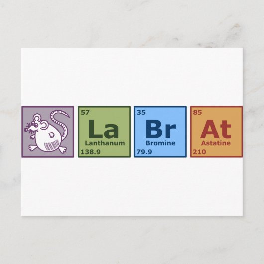 Lab Rat Briefkaart (Voorkant)