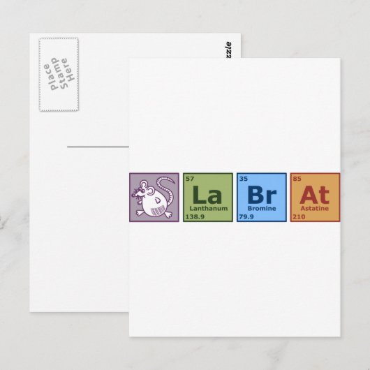 Lab Rat Briefkaart (Voorkant / Achterkant)