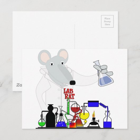 LAB RAT CHEMISTRY BRIEFKAART (Voorkant / Achterkant)