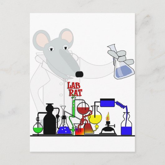 LAB RAT CHEMISTRY BRIEFKAART (Voorkant)