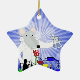 LAB RAT CHEMISTRY KERAMISCH ORNAMENT
