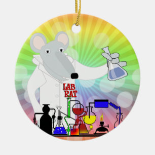 LAB RAT CHEMISTRY KERAMISCH ORNAMENT