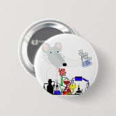 LAB RAT CHEMISTRY RONDE BUTTON 5,7 CM (Voorkant /achterkant)