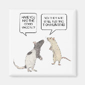 Lab Rat Covid Vaccine Funny Magnet (Voorkant)