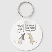 Lab Rat Covid Vaccine Funny Sleutelhanger (Voorkant)
