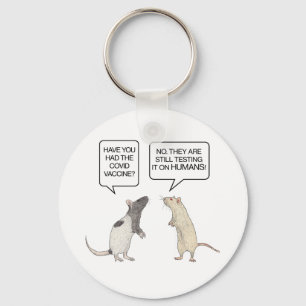Lab Rat Covid Vaccine Funny Sleutelhanger