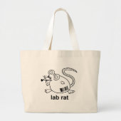 Lab Rat Grote Tote Bag (Voorkant)