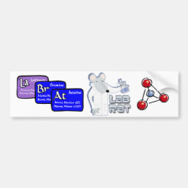 LAB RAT PERIODIEK TABLE BUMPER STICKE BUMPERSTICKER