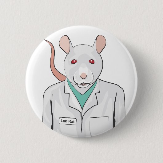 Lab Rat Ronde Button 5,7 Cm (Voorkant)