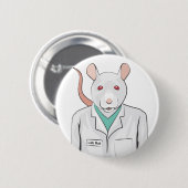 Lab Rat Ronde Button 5,7 Cm (Voorkant /achterkant)