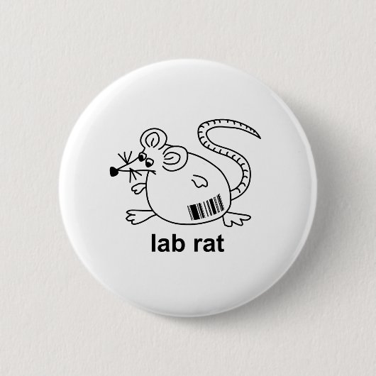 Lab Rat Ronde Button 5,7 Cm (Voorkant)