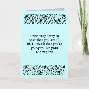 Lab Report Get Well Card Kaart