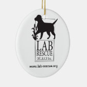 Lab Rescue van de LRCP-keramische versiering Keramisch Ornament (Rechts)