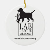 Lab Rescue van de LRCP-keramische versiering Keramisch Ornament (Voorkant)
