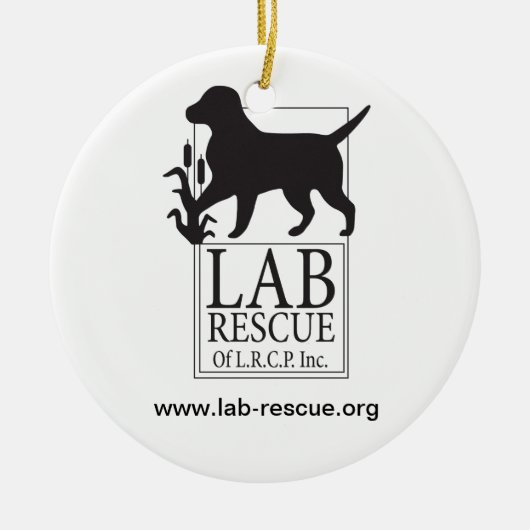 Lab Rescue van de LRCP-keramische versiering Keramisch Ornament (Voorkant)