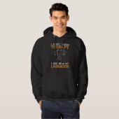 Lab Retriever ik heb geen therapie nodig. Hoodie (Voorkant volledig)
