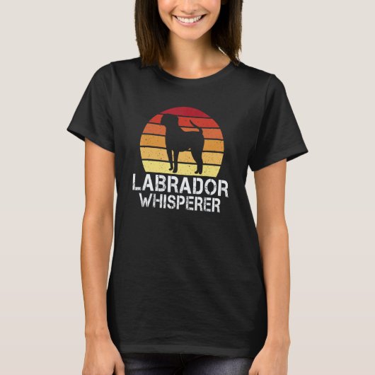 Lab Retriever Labrador Fluisteraar T-shirt (Voorkant)