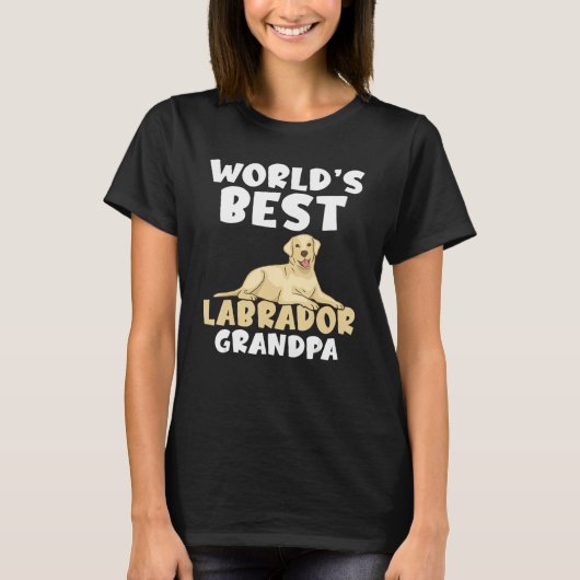 Lab Retriever Werelds beste Labrador Opa T-shirt (Voorkant)