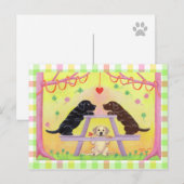 Lab Romance Valentijn Feestdagenkaart (Voorkant / Achterkant)