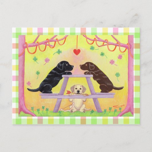 Lab Romance Valentijn Feestdagenkaart (Voorkant)