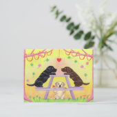 Lab Romance Valentijn Feestdagenkaart (Staand voorkant)