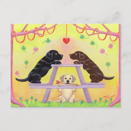 Lab Romance Valentijn Feestdagenkaart (Voorkant)