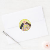 Lab Romance Valentijn Ronde Sticker (Envelop)