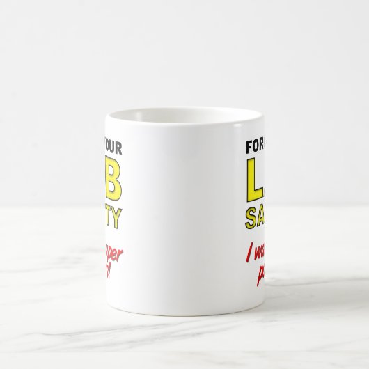 Lab Safety Funny Mug Koffiemok (Center)