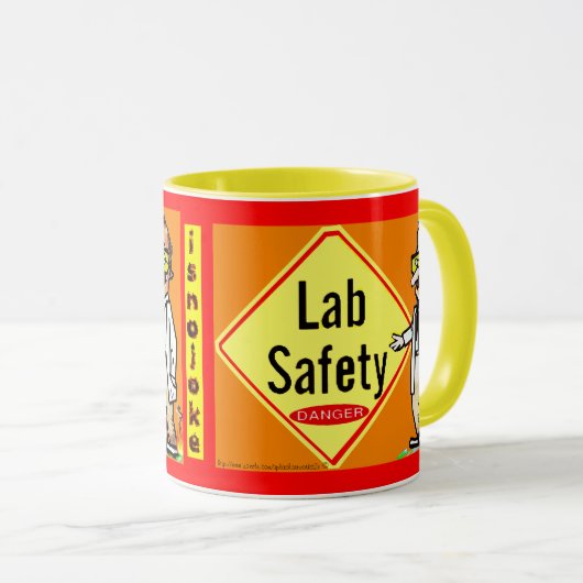 "Lab Safety-is No Joke" Mok (Voorkant rechts)