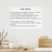 Lab Safety Poster (Keuken)